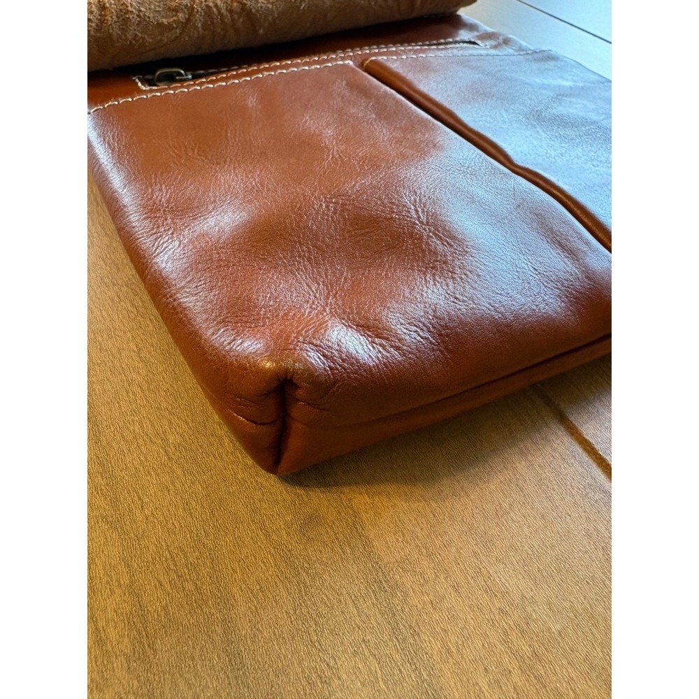 Patricia Nash Granada Florence Crossbody Purse Bag Tooled Leather Floral Rustic - Picture 11 of 15